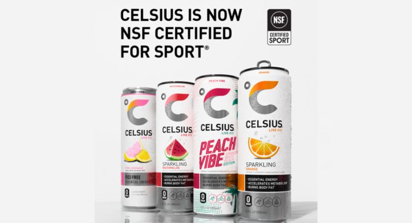 Celsius Earns NSF Certified for Sport for its Energy Drinks
